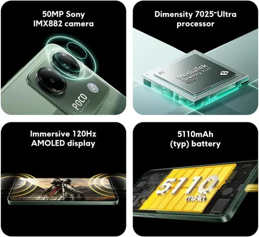 Poco M7 Pro 5G 512GB RAM 12GB گلوبال