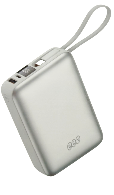 پاوربانک 20000 میلی آمپر کیو سی وای 45 وات مدل QCY PB20A pd fast charge