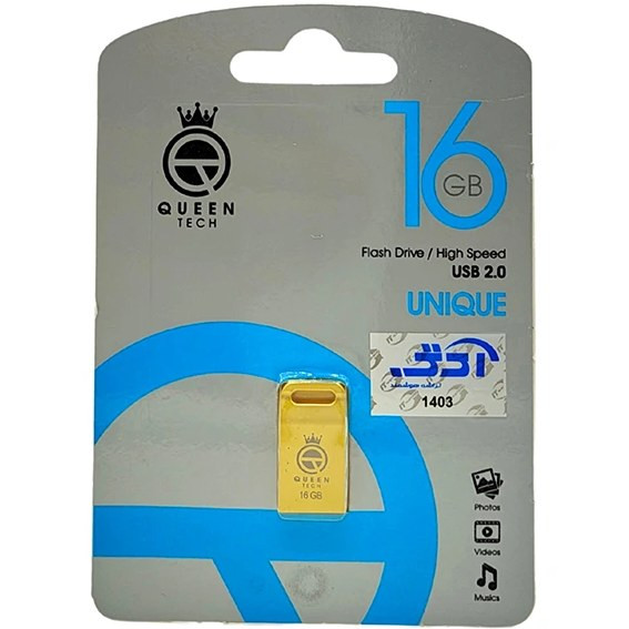 فلش مموری کوئین تک مدل Unique USB 2.0 ظرفیت 16 گیگابایت