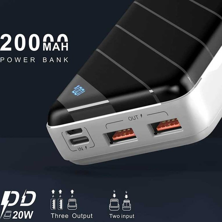 پاوربانک کانفلون Konfulon مدل Q13Q ظرفیت 20000 میلی آمپر ساعت