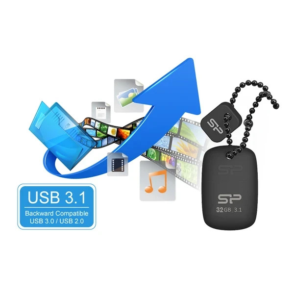 فلش مموری سیلیکون پاور Jewel J07 USB 3.1 ظرفیت 32 گیگابایت