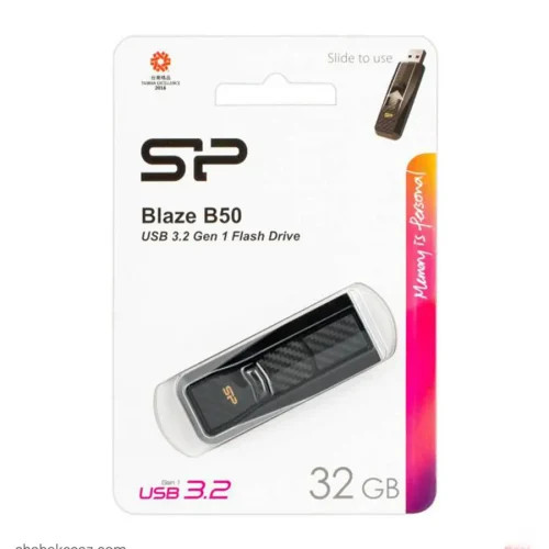 فلش مموری سیلیکون پاور Blaze B50 USB 3.2 Gen1 ظرفیت 32 گیگابایت