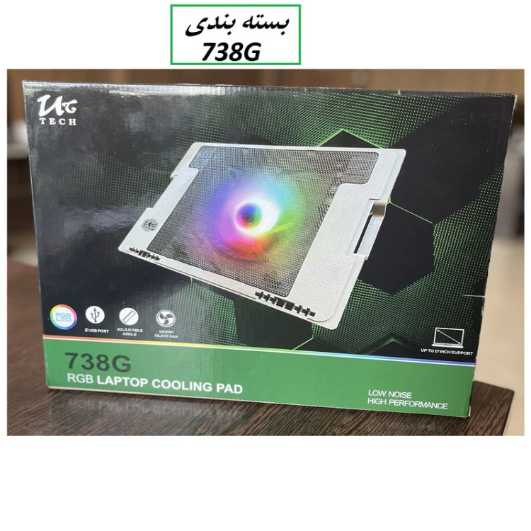 پایه خنک کننده لپ تاپ UCTECH مدل 738G RGB