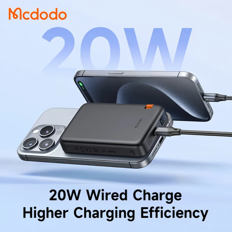 پاوربانک 20 وات مک دودو mcdodo مدل MC-146 ظرفیت 10000 میلی آمپر ساعت