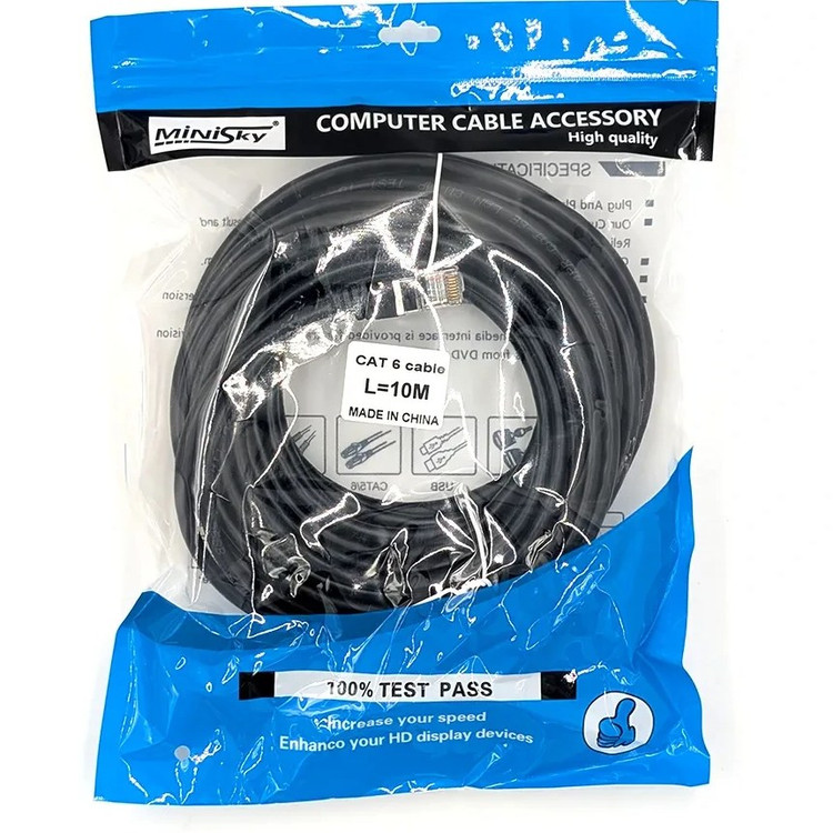 کابل شبکه MINISKY مینی اسکای CAT6 متراژ 10 متر