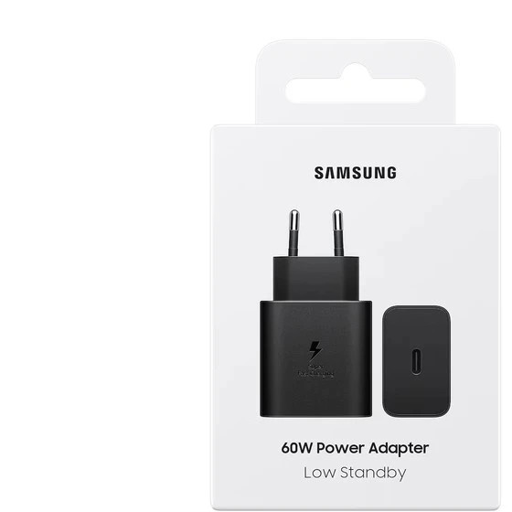 شارژر دیواری سامسونگ 60 وات سه پین مدل EP-T6010 اصلی 100% اورج