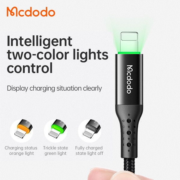 کابل شارژ usb به لایتنینگ آیفون مک دودو مدل Mcdodo CA-7410 طول 1.2 متر
