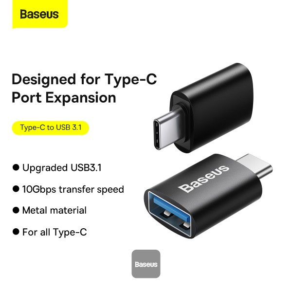 تبدیل USB-A 3.1 به تایپ سی باسئوس مدل Ingenuity Series Mini OTG Adaptor ZJJQ000001