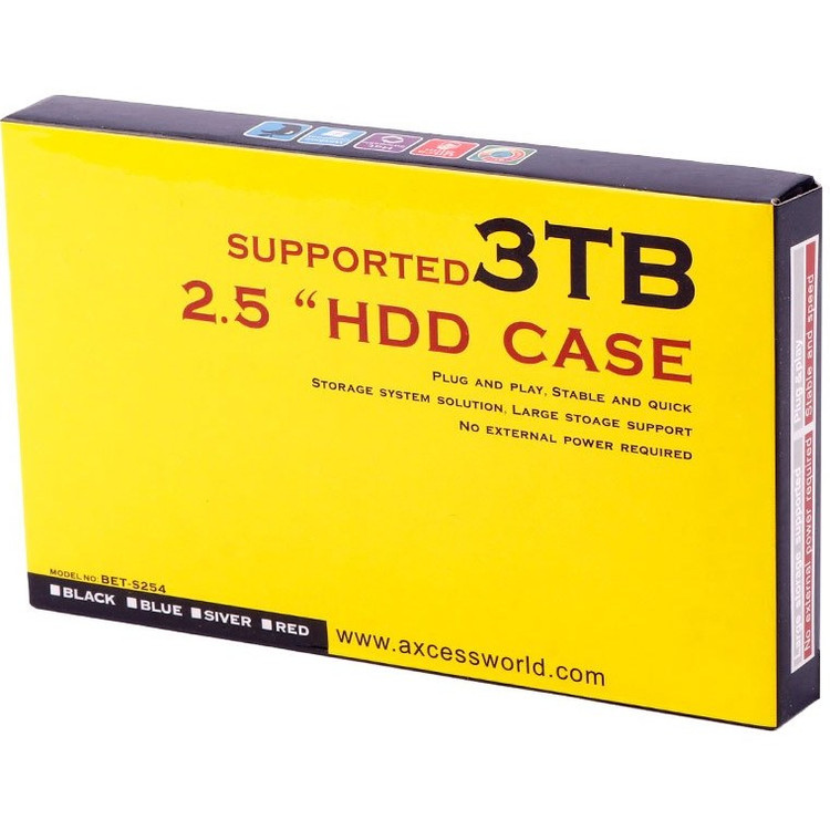 باکس هارد تبدیل SATA به USB 2.0 مدل BET-S254 اندازه 2.5 اینچ